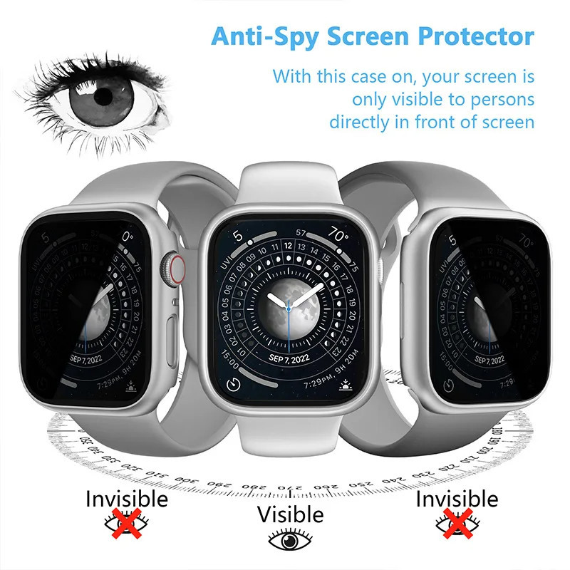 PC แข็งแรง กระจกนิรภัย for Apple Watch Ultra/SE 3 2 IWatch Series 11 10 9 8 7 6 5 4 49mm 46 42mm 45mm 41mm 44mm 40mm 38 ราคา ถูกที่สุด ดีลบีเคเค แกลเลอรีภาพที่ 3