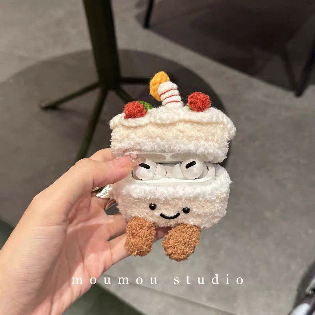 เคสหูฟังตุ๊กตาสําหรับ AirPods 4 [2024] AirPods Pro2 Pro 3 2 1 เคสหูฟัง Apple เค้ก JellyC น่ารัก