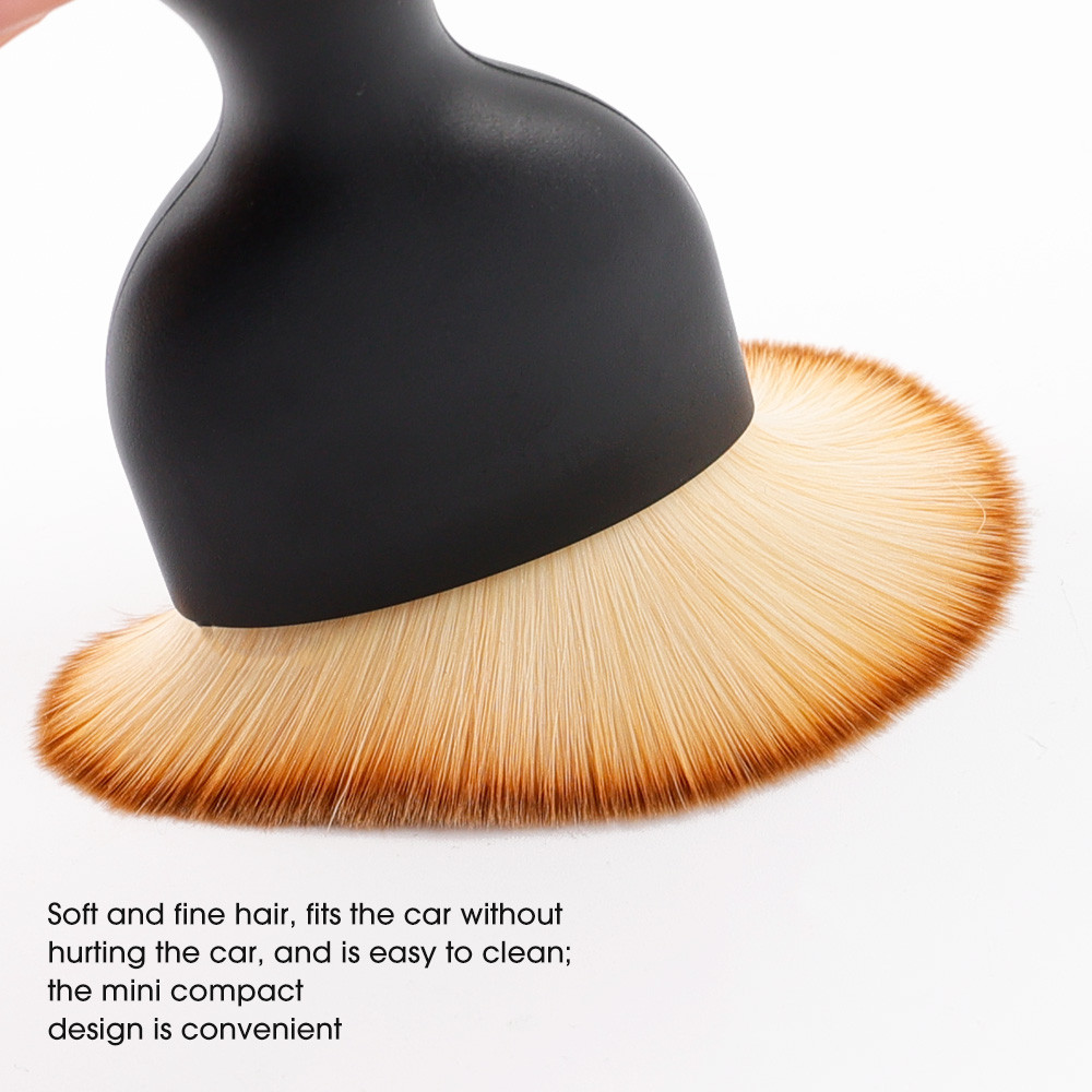 ภายในรถแปรงกําจัดฝุ่น อากาศ ทางออก ช่องว่าง เครื่องมือกําจัดฝุ่นแดชบอร์ดรถหนังคอมพิวเตอร์ทําความสะอาดอุปกรณ์เสริม - รูปที่ 7