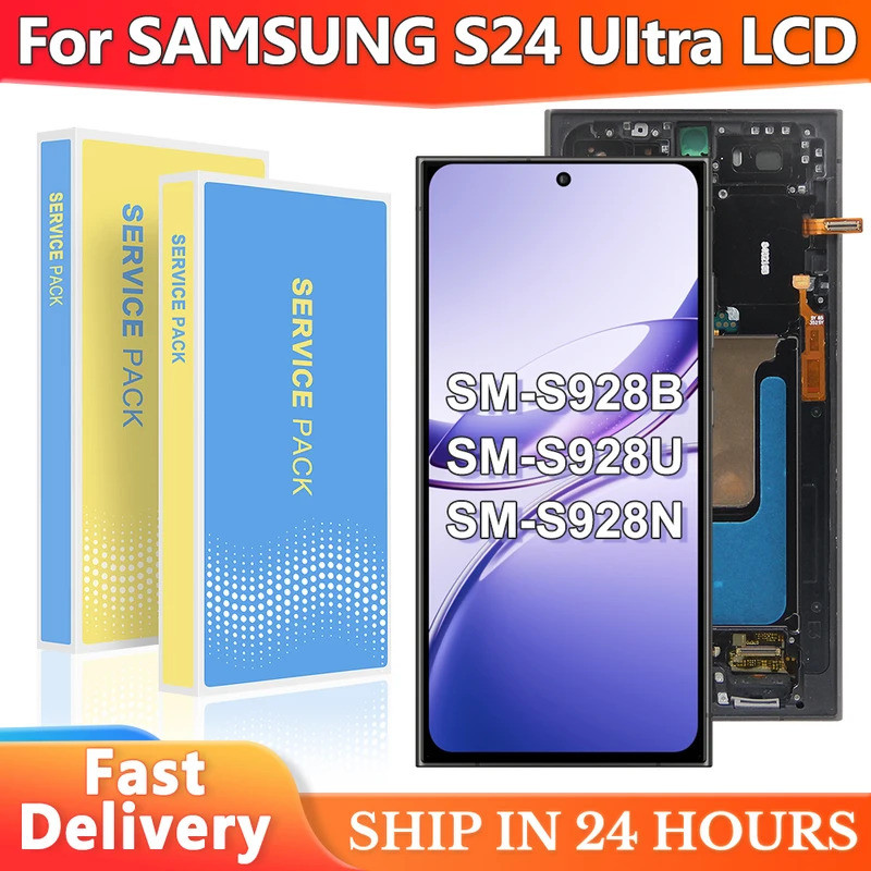 6.67 OLED สําหรับ Samsung S24 Ultra LCD SM-S928B, SM-S928B/DS SM-S928U จอแสดงผล LCD Digital Touch Sc