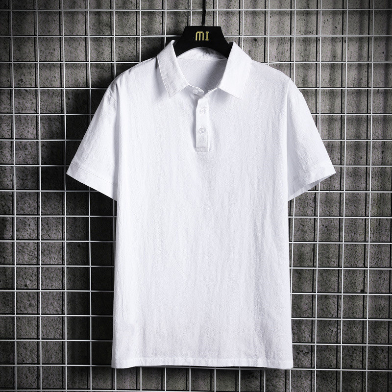 EERSHENSHI เสื้อยืดแขนสั้นผู้ชายคอปกโปโลใหม่เสื้อผ้าชั้นนําของผู้ชายลําลอง