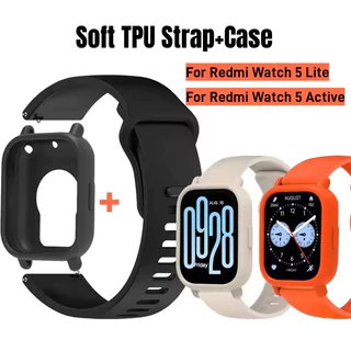 ซองซิลิโคน สายรัด for Smartwatch Xiaomi Redmi Watch 5 Active สายนาฬิกาสปอร์ตนุ่ม ฝาครอบยาง for Redmi Watch 5 Lite