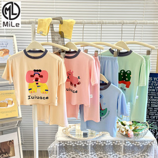 [ML] 90-170 ซม.เด็กชุดนอนฤดูร้อนชายบางสไตล์ Homewear ชุดเด็ก…