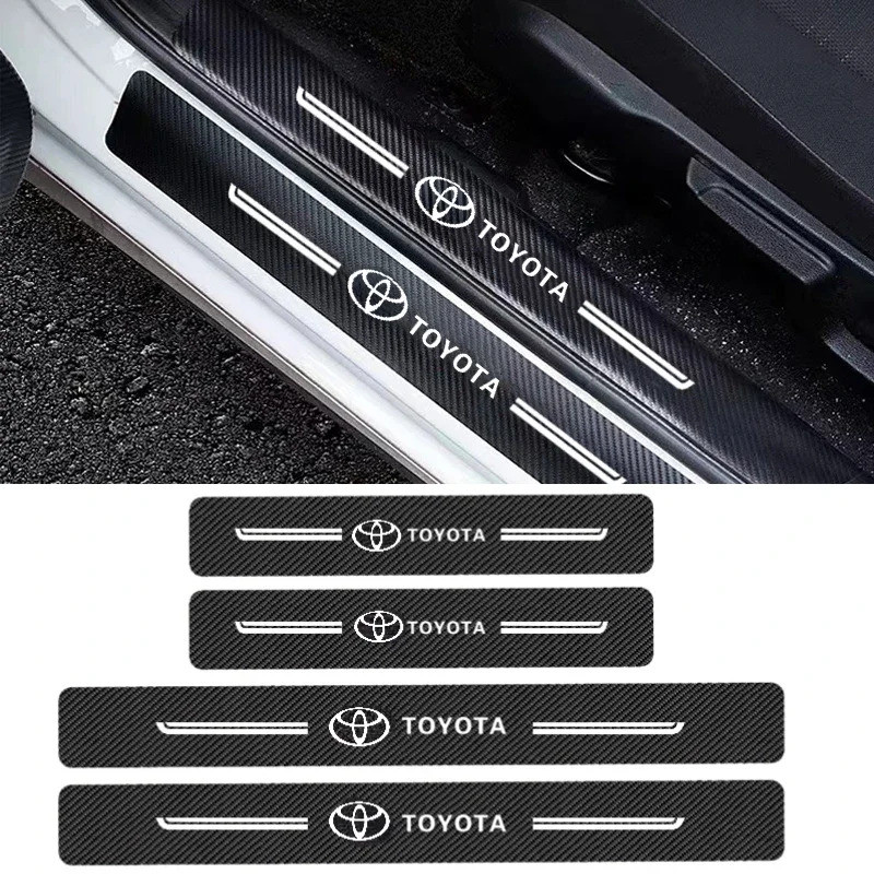 Anti-Scratch Strip รถประตูด้านข้างเกณฑ์สติกเกอร์สําหรับ Toyota Camry Aygo Corolla Prado Yaris Prius Supra Avensis Auris Rav4 Kluger Chr Hilux