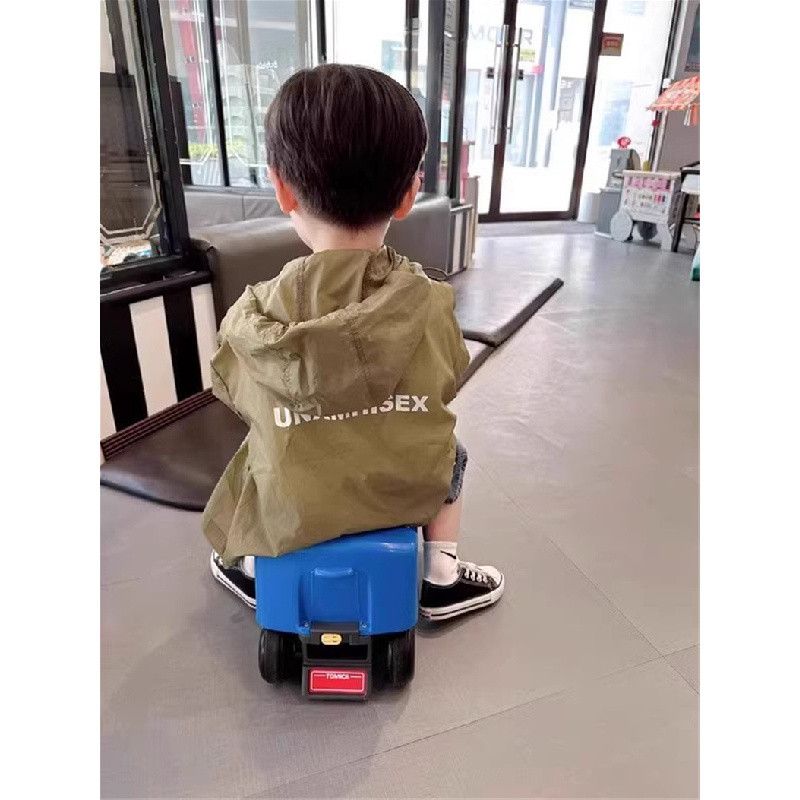 90-160【พร้อมส่ง】เสื้อกันแดดฮู้ดเด็กคาร์ดิแกน เนื้อผ้าบางเบาโปร่งอากาศ สไตล์สปอร์ต สำหรับเด็กชายเด็กหญิงในหน้าร้อน - รูปที่ 7