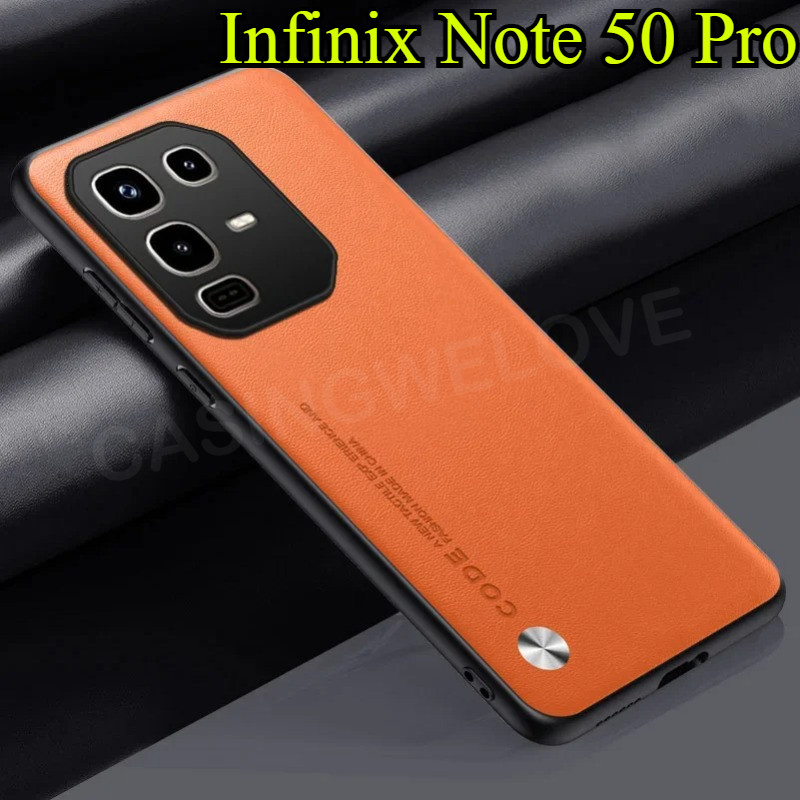 สําหรับ Infinix Note 50 Pro Note50 50Pro 50X 50S 4G 5G 2025 คาร์บอนไฟเบอร์ PU หนัง Hard Cover Case,Matting Anti-Shock Hard Case สําหรับ Infinix หมายเหตุ 50 Pro +