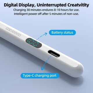 GOOJODOQ CD3294 Universal Stylus Pens With Power Display Secure Magnetic Attachment Durable and Replaceable POM Tips