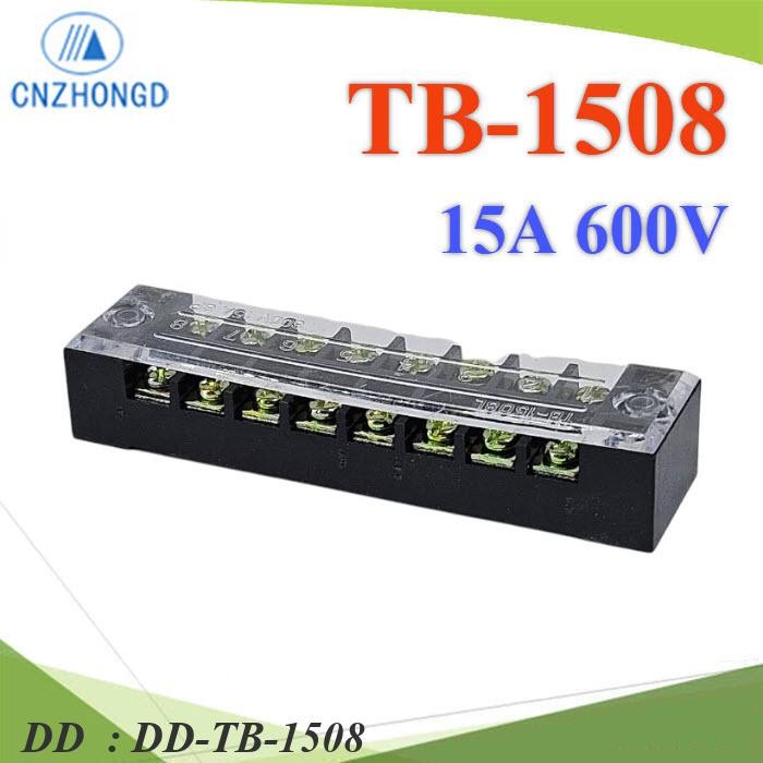 TB-1508 เทอร์มินอลบล็อก TB1508 แผงต่อสายไฟ ขนาด DD