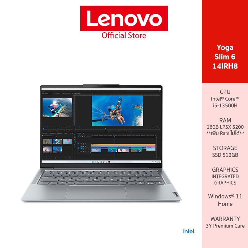 LENOVO YOGA SLIM 6 14IRH8(83E0004RTA)NOTEBOOK INTEL I5-13500H 16GB SSD 512GB 14 WUXGA OLED