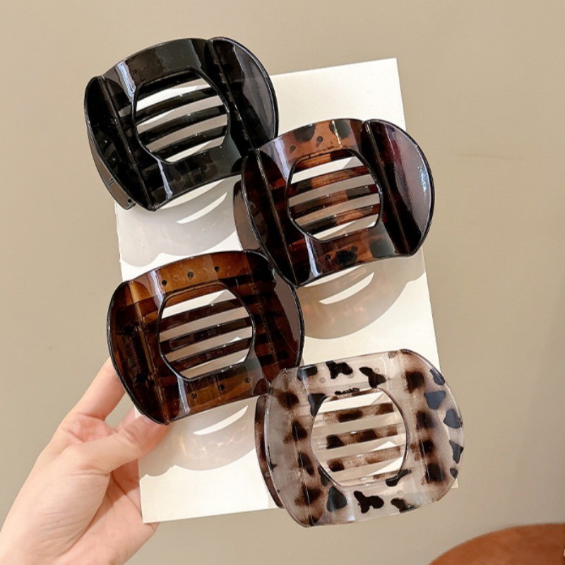 คลิปปากเป็ดขนาดใหญ่วินเทจเกาหลีสําหรับผู้หญิงอารมณ์ด้านหลังของกิ๊บติดผมหัว - รูปที่ 5