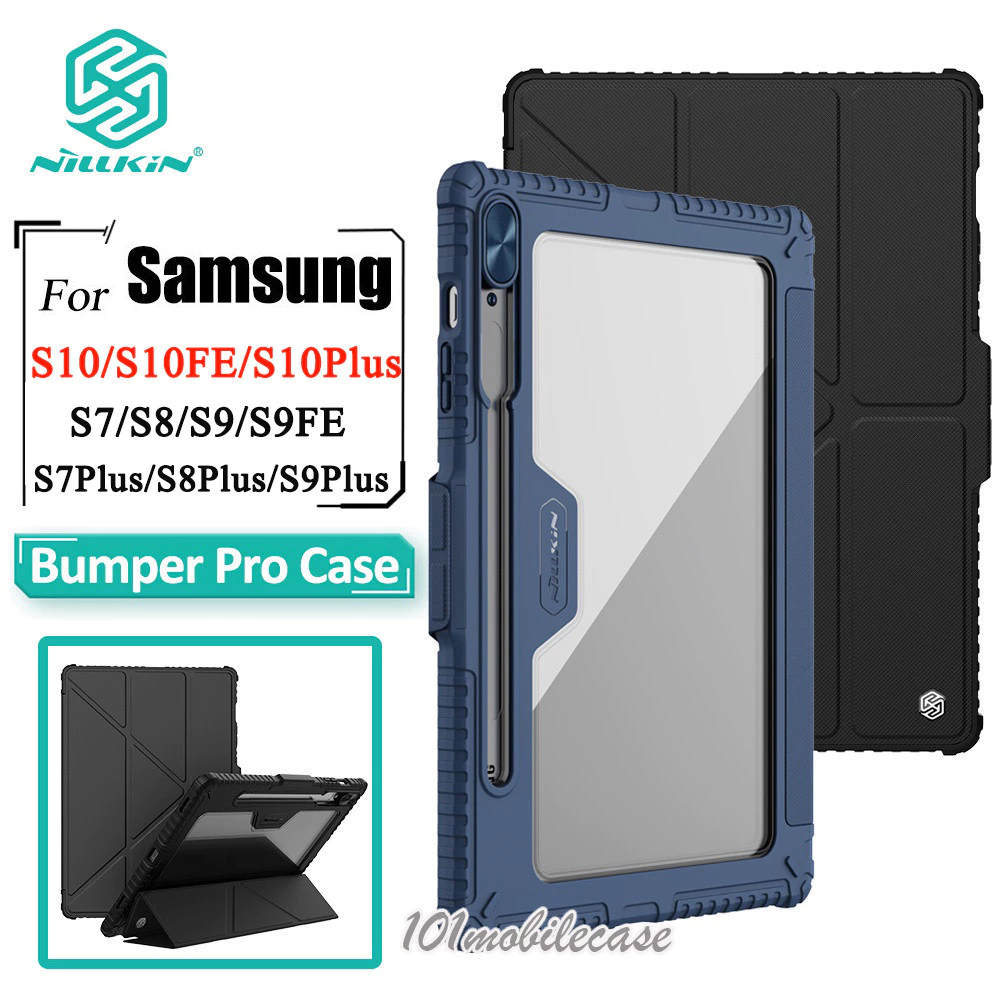 Samsung Tab S9 FE เคส NILLKIN หนัง PU กันกระแทกกล้อง แบบสไลด์ได้ สําหรับSamsung Tab S7 S8 S9 S7FE S9FE PLUS FE S10 S10Fe