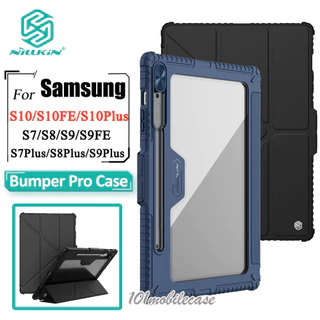 Samsung Tab S9 FE เคส NILLKIN หนัง PU กันกระแทกกล้อง แบบสไลด์ได้ สําหรับSamsung Tab S7 S8 S9 S7FE S9FE PLUS FE S10 S10Fe