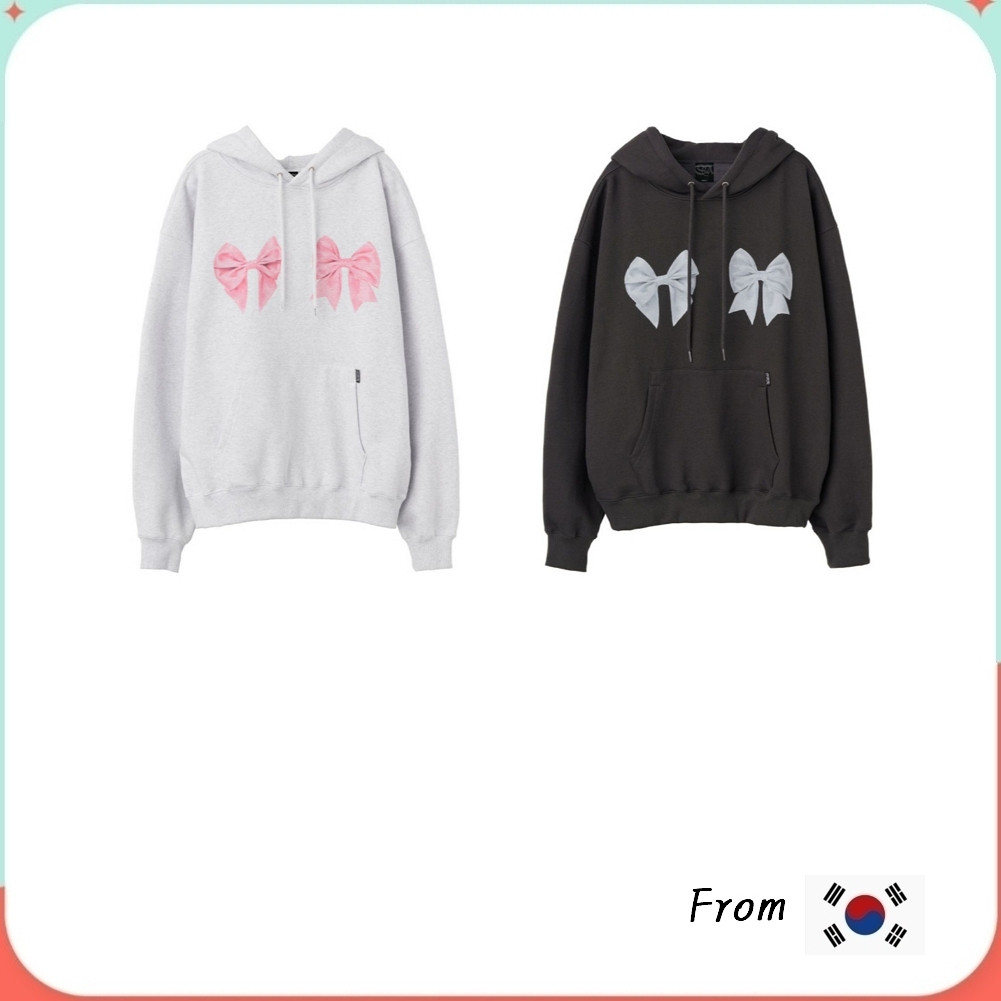 Sculptor Bow Bow / Bowbow Hoodie (Charcoal, White Melange)