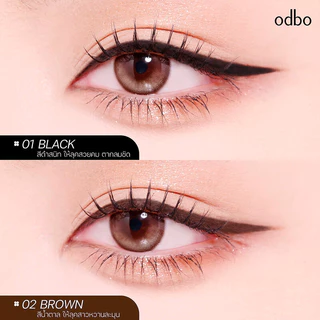 ODBO Slim Gel Liner 1.5mm 0.7g #01 Black เจลไลเนอร์เนื้อนุ่มลื่น โอดีบีโอ เขียนง่ายไม่สะดุด.