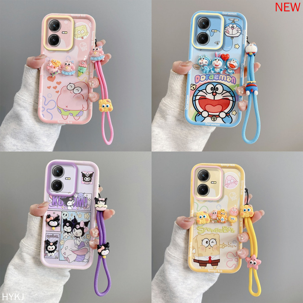 เคส vivo Y22S 2022 Y22 2022 4G Anti fall อะนิเมะการ์ตูน TPU ซิลิโคนอ่อนนุ่ม 3D เคสโทรศัพท์น่ารัก XXLK
