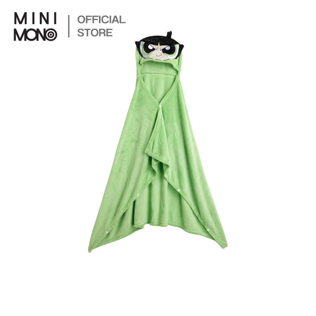 ผ้าห่มฮู้ด ลาย Powerpuff Girls ลิขสิทธิ์แท้ ผ้านุ่ม ใส่สบาย