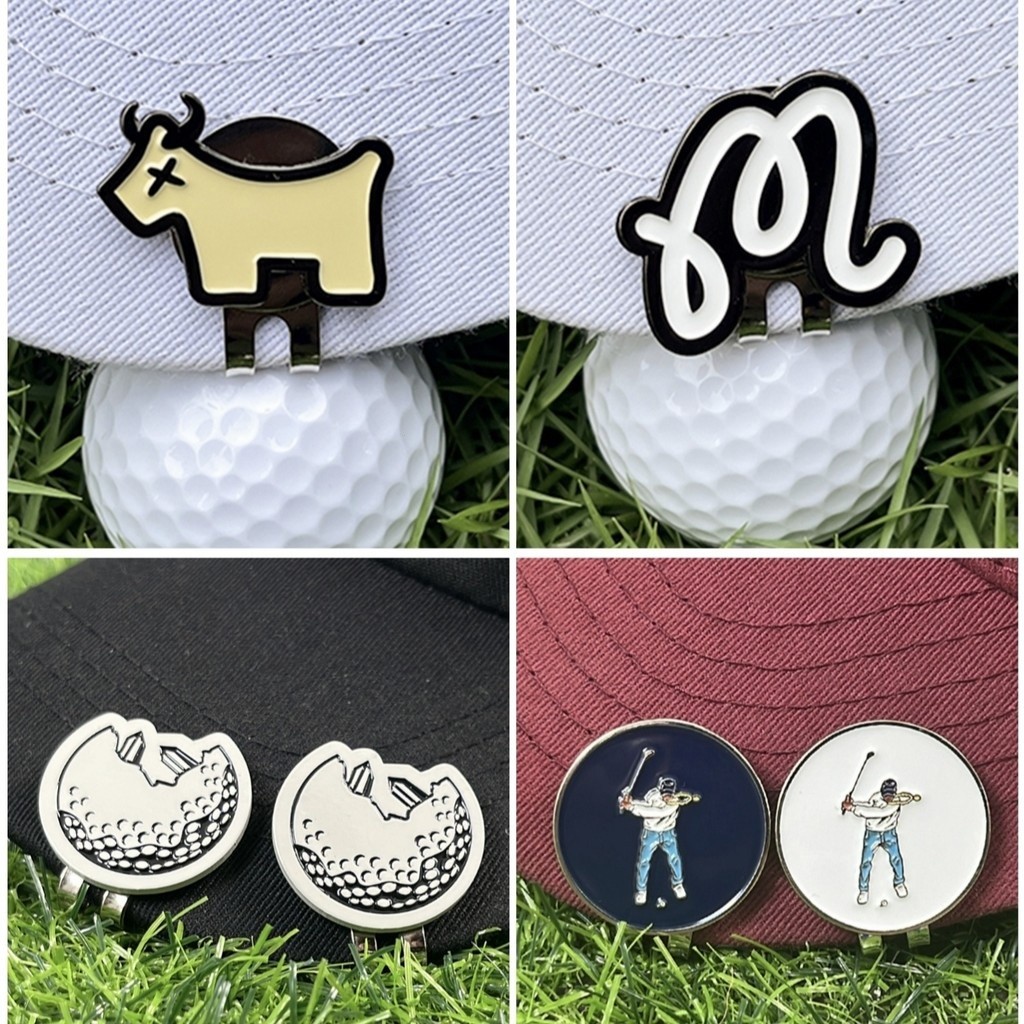 Simple ins Wind taged ball อุปกรณ์กีฬา หมวกกอล์ฟพร้อม magnetic Golf Mark unisex