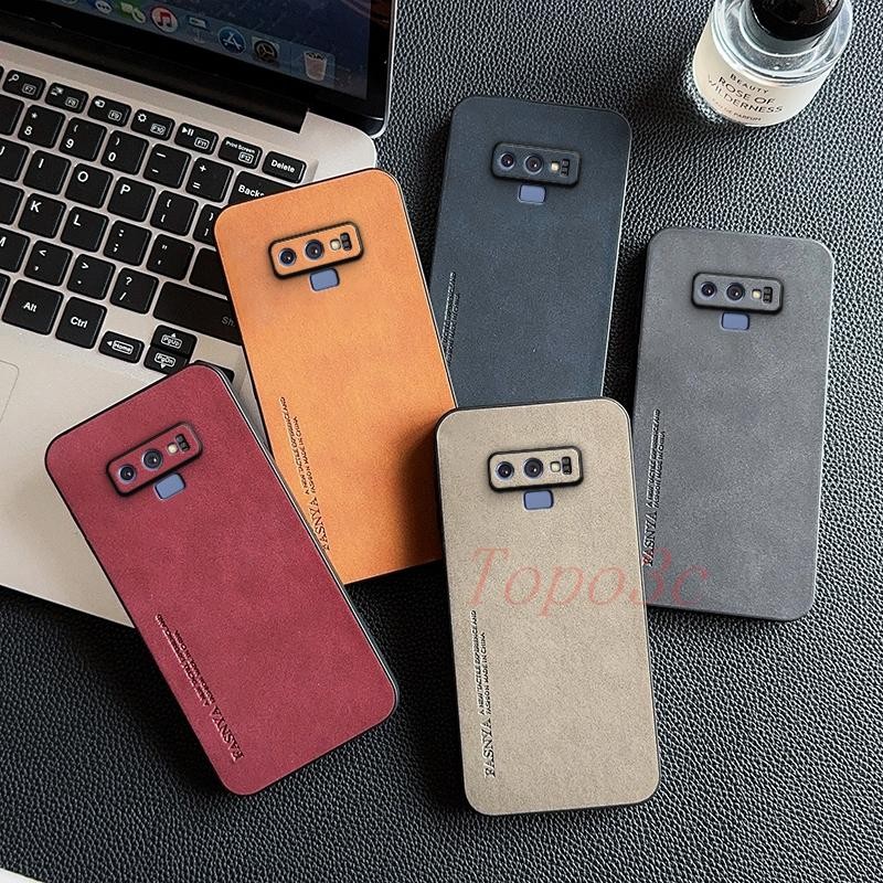 เคส Samsung Note 9 เคสโทรศัพท์หนังธุรกิจสีทึบ YBP