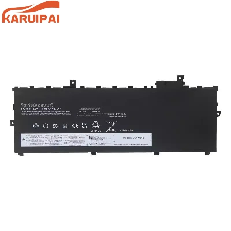 ✿แบตเตอรี่แล็ปท็อป01av494สำหรับ Lenovo ThinkPad Carbon X1 5 2017 6 2018 Series 01av430 01avhj107586 