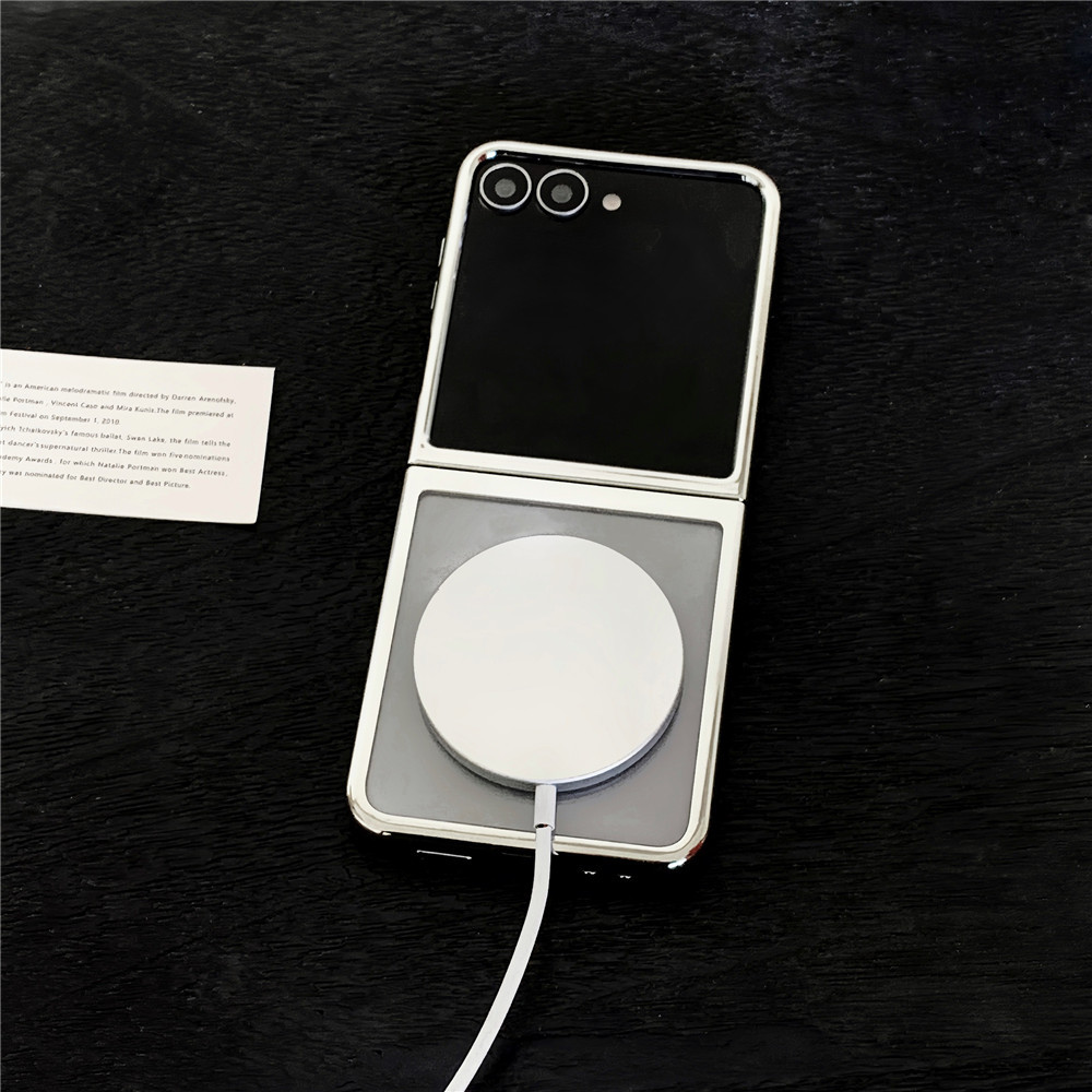 สไตล์มินิมอล 2in1 Hard Case สําหรับ Samsung Z Flip 7 Z Flip 6/5 กรณี PC กันกระแทกโทรศัพท์กลับน่ารักกรณีฝาครอบ - รูปที่ 6