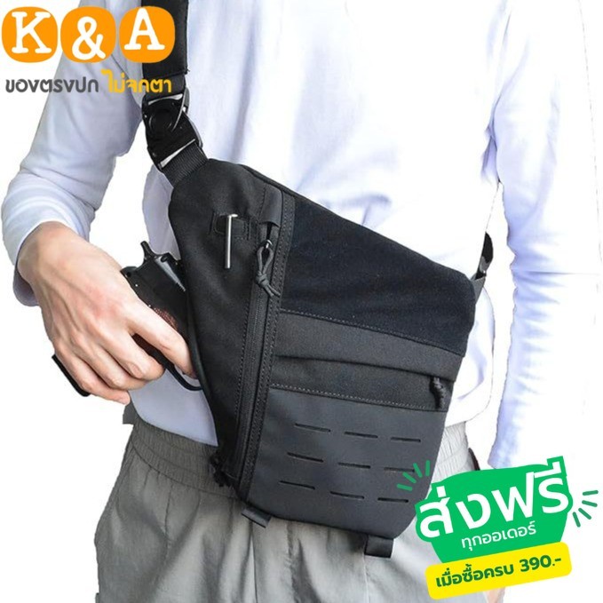 กระเป๋าคาดอก กระเป๋ายุทธวิธี สำหรับผู้ชาย รุ่น 9304 เนื้อผ้าไนล่อน น้ำหนักเบา ช่องเก็บเยอะ