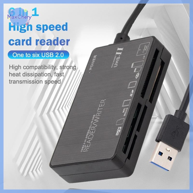 Mchy> Mini Memory Cardreader USB 2.0 SD Card Reader Adapter All In One Card Reade ใช้งานร่วมกับ TF CF XD MS M2 Carder Reader ใหม่