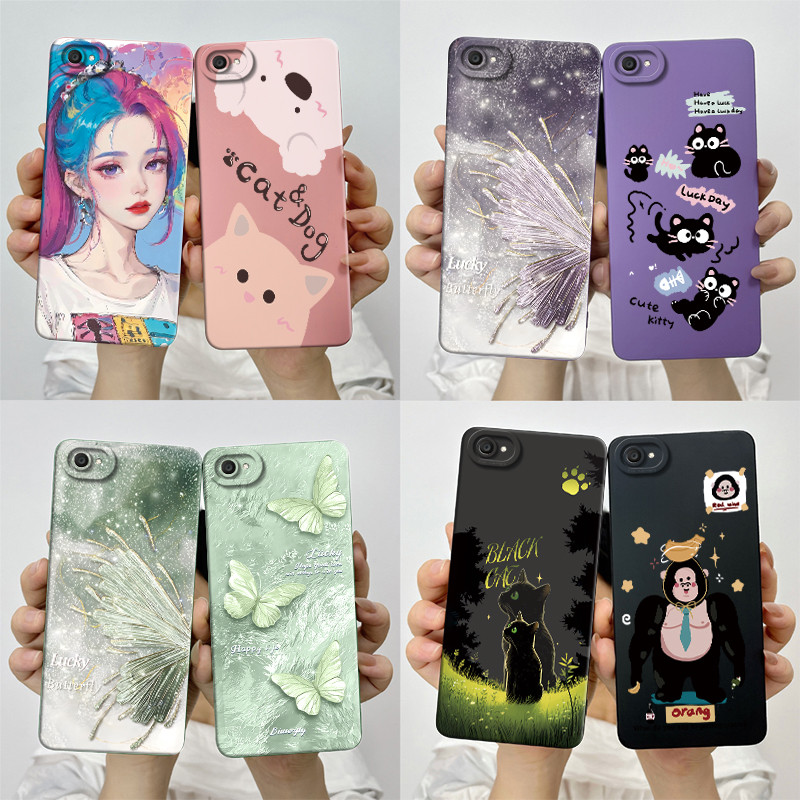 สําหรับ Vivo Y55S Y55L Y55 2017 รุ่นเก่าเคสโทรศัพท์ 1610 1603 ซิลิโคนอ่อนนุ่มหวานทาสีป้องกันปกหลังน่ารักการ์ตูนพิมพ์ปลอกเปลือกกันกระแทก