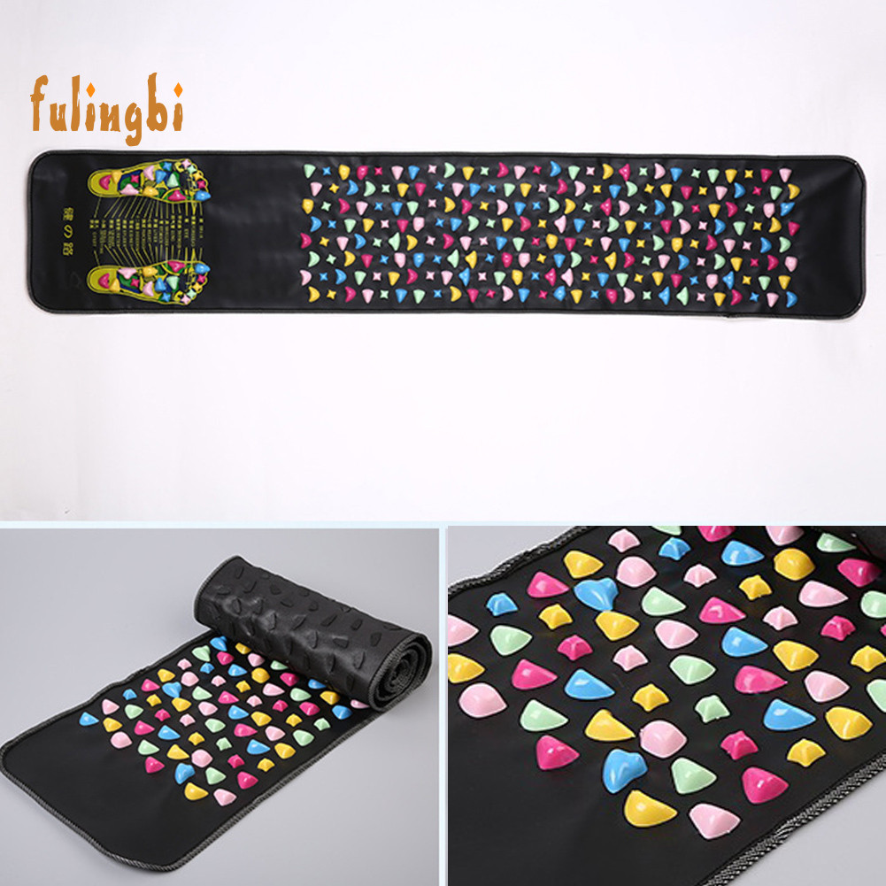 Fus-health Care Reflexology Walk Stone Pain บรรเทาเท้านวด Mat แผ่นกดจุด