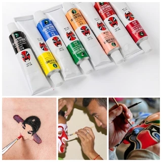 🚀 สีงิ้ว สีทาหน้า สีเพ้นท์หน้า พรางหน้า บอดี้เพ้นท์ กิจกรรมปาร์ตี้ ภาคสนาม ไร้สารพิษ ล้างออกง่าย เกรดพรีเมี่ยม 🚀