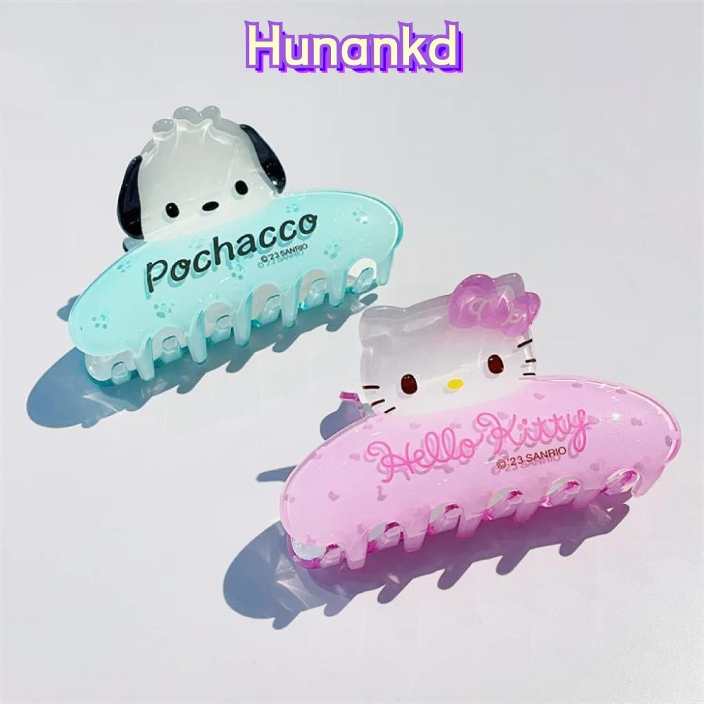 Hunan กิ๊บติดผม, Kawaii Sanrio อะนิเมะ Hello Kitty Claw คลิป, ฤดูร้อน Kuromi Cinnamoroll Y2K การ์ตูนน่ารัก Shark คลิปผู้หญิงสาวเครื่องประดับผม