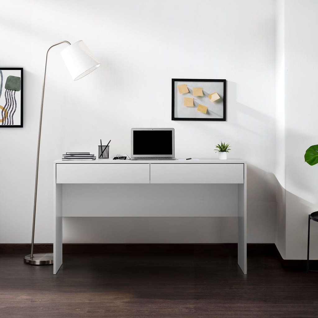 SB Design Square โต๊ะทำงาน รุ่น Pause ขนาด 120 ซม. สีขาว (120x40x75 ซม.)  แบรนด์ KONCEPT FURNITURE