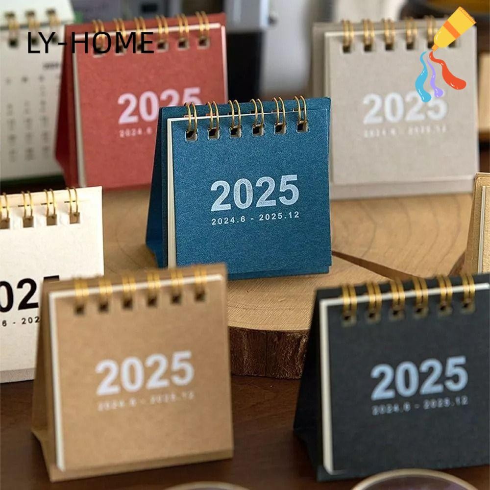 Ly ปฏิทินตั้งโต๊ะ, อุปกรณ์การเรียนในสํานักงาน, ปฏิทินขนาดเล็กตกแต่งบ้าน, 2025knickknacks Creative Simple Schedule Planner