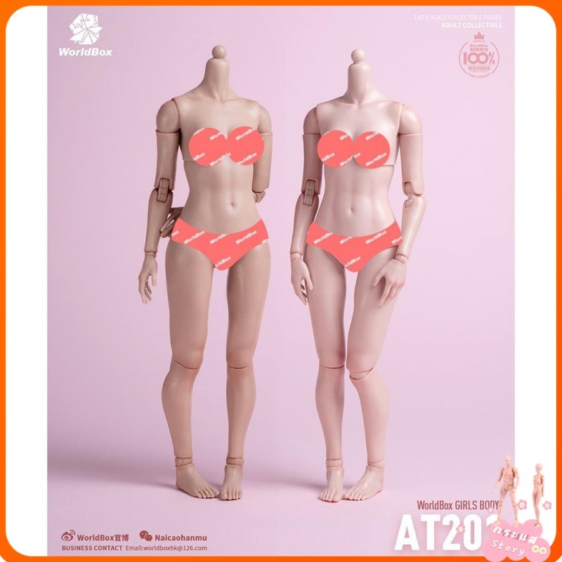 ทนทาน Body 1/6 ทหารหญิง Body worldbox AT201 AT202 AT203 รุ่นก้นไขมัน