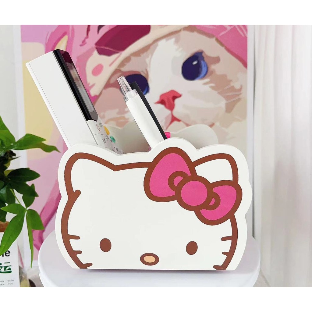 Hello Kitty Hello Kitty กล่องเก็บของห้องนั่งเล่นโต๊ะกาแฟกล่องเก็บของมัลติฟังก์ชั่นหอพักเดสก์ท็อปชั้นเก็บของน่ารัก ราคา ถูกที่สุด ดีลบีเคเค แกลเลอรีภาพที่ 6