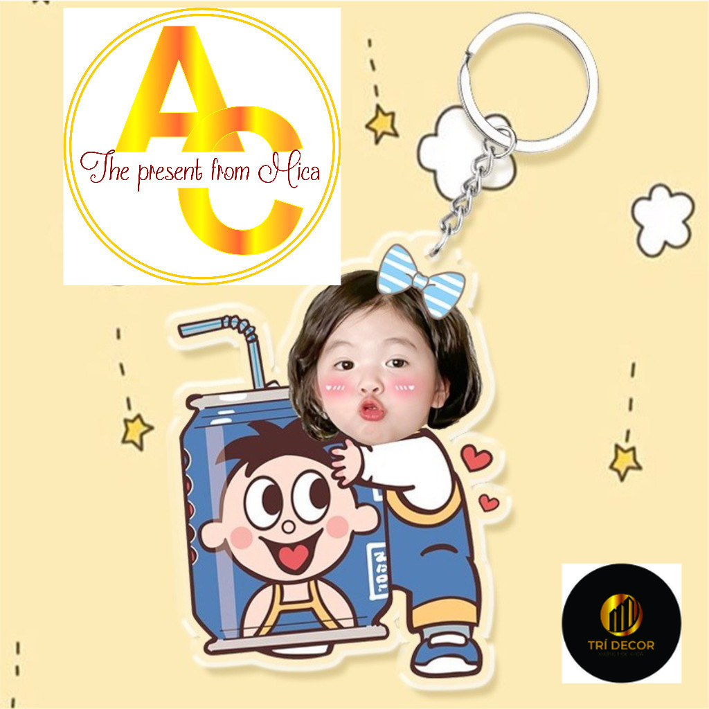 พวงกุญแจ ชิติ พิมพ์ตามความต้องการ - กราฟหน้า สําหรับเด็ก -