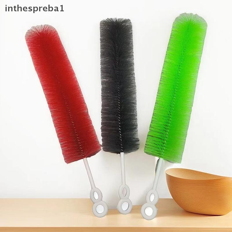 Inthespreba1^ 45 ซม.พัดลมแปรงยืดหยุ่นBurable Microfibre Dusterในครัวเรือนฝุ่นRemover Cleanningแปรงสําหรับพัดลมชั้นAir-Derชัตเตอร์ * ใหม่