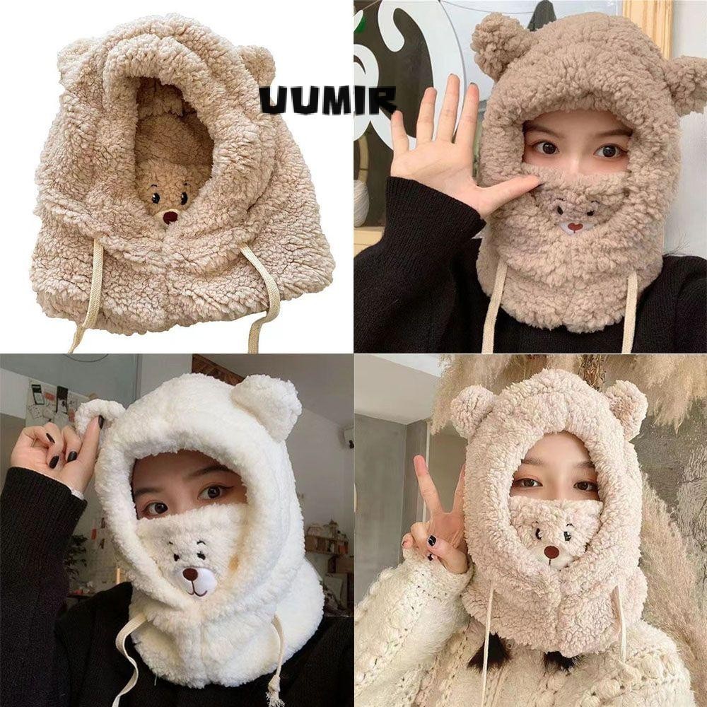 Uumir Beanies หมวกแฟชั่นตุ๊กตาหมวกน่ารัก Earflap Earmuff