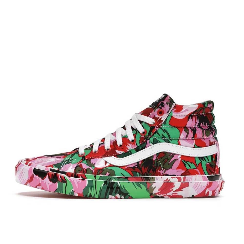 Kenzo × Vans Sk8-Hi "Floral Red" Unused