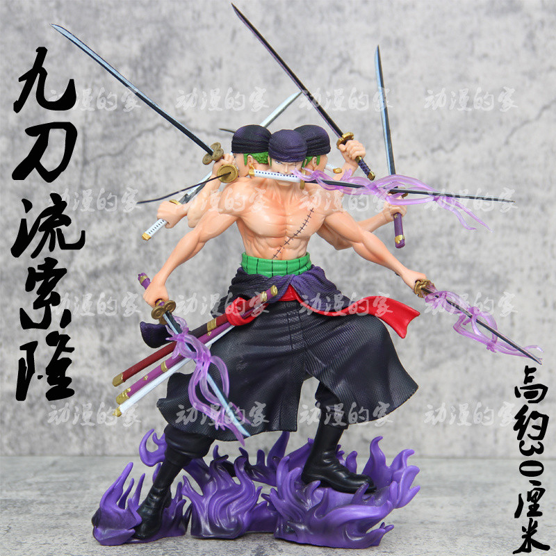 One Piece Nine Swords Flow Zoro Ghost Asura GK รูปฉากชุดเครื่องประดับ