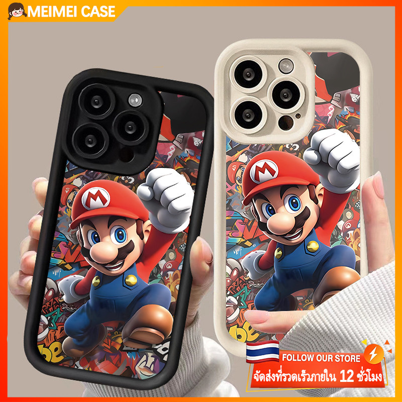 เคสนุ่มกันกระแทกการ์ตูนมาริโอ ใช้ได้กับ Vivo Y17S Y21 Y15s Y11 Y20 Y36 Y22 Y16 Y27 V27 V25 V29 Y02 Y12 Y17 Y15 Y95 Y91C