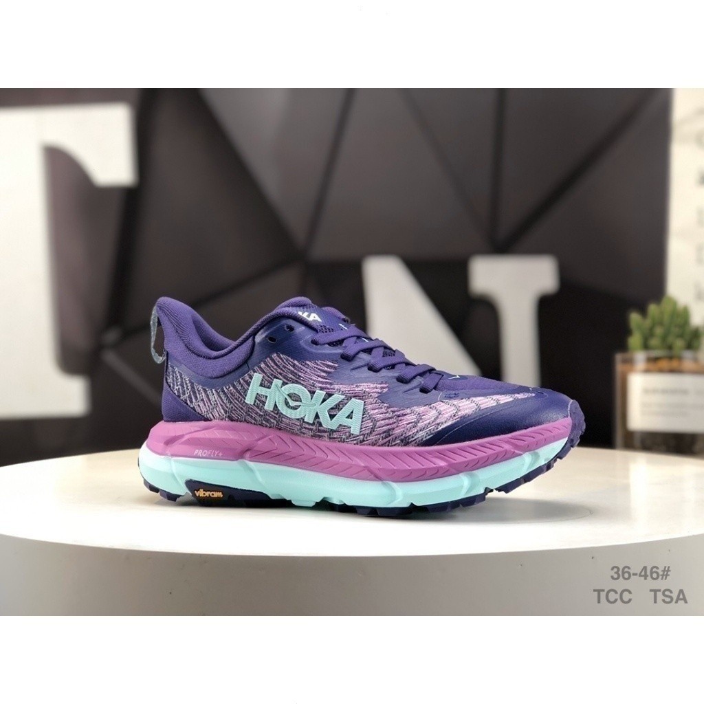 ขายร้อนเช่นเค้ก2024 Hoka ONE mafate Speed 4 rendah Profesional Trail รองเท้าวิ่ง1131056 /pups cadn