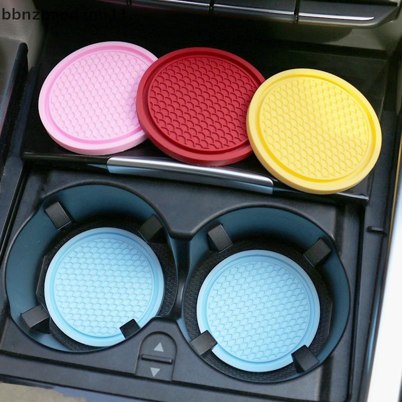 [BBNZDD] รถลื่นถ้วยน้ํา Pad Auto Anti-skid ยาง Mat Cupholder Coasters สําหรับอุปกรณ์ตกแต่งภายในรถยนต์ BVAH