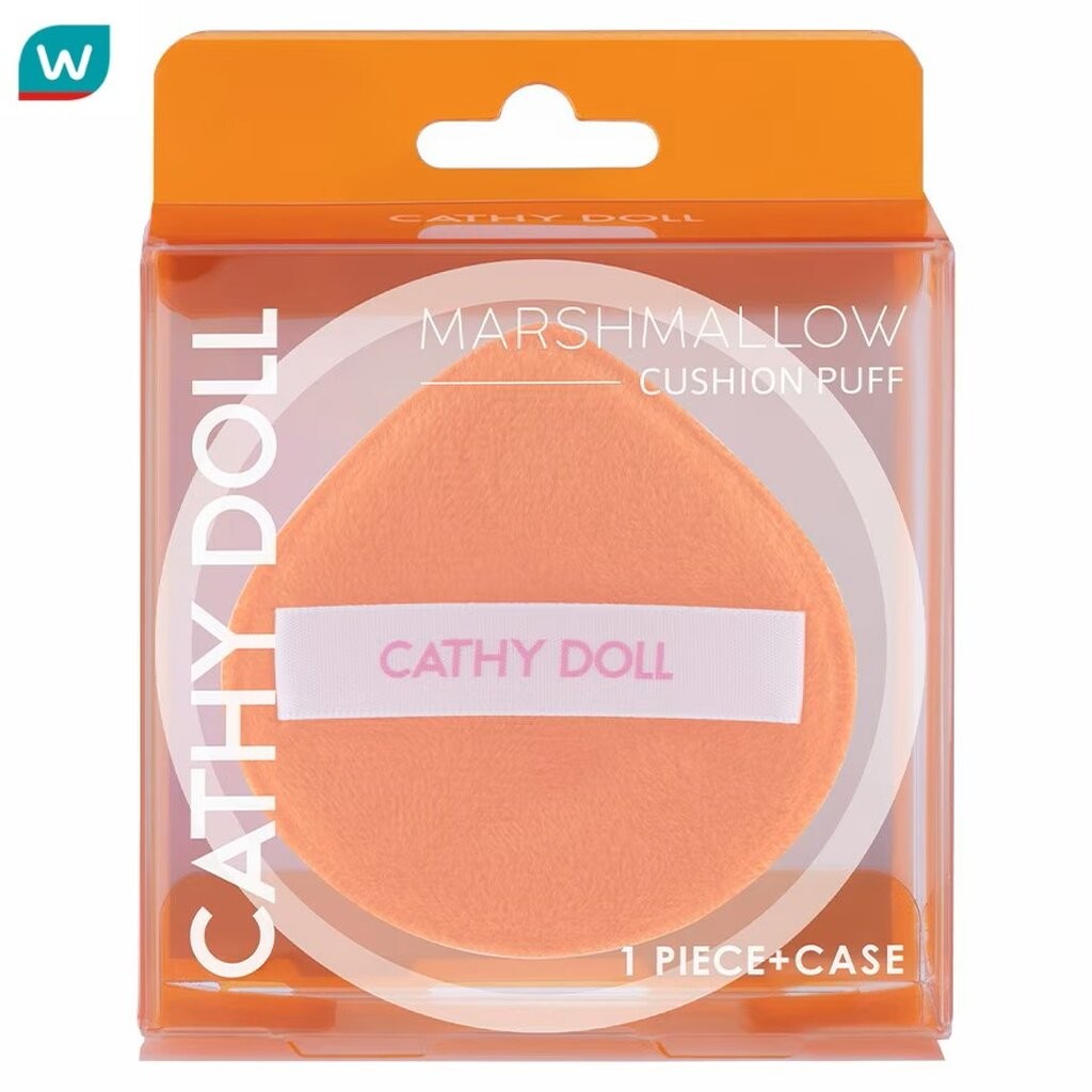 Cathy Doll เคที่ดอลล์ มาร์ชเมลโล่ คุชชั่นพัฟ แอนด์โพรเทคชั่นเคส 1ชิ้น สีส้ม