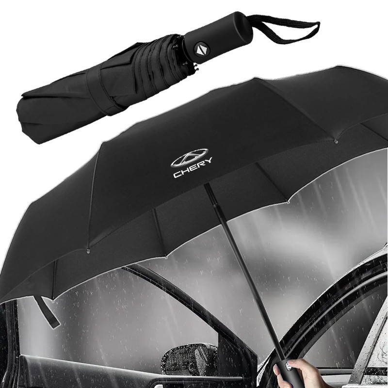 ผู้ชายผู้หญิงร่มอัตโนมัติย้อนกลับร่มพับWindproofสําหรับChery Tiggo QQ 2 2Pro 4X 5X 7Pro 8 T11 Tigo2 