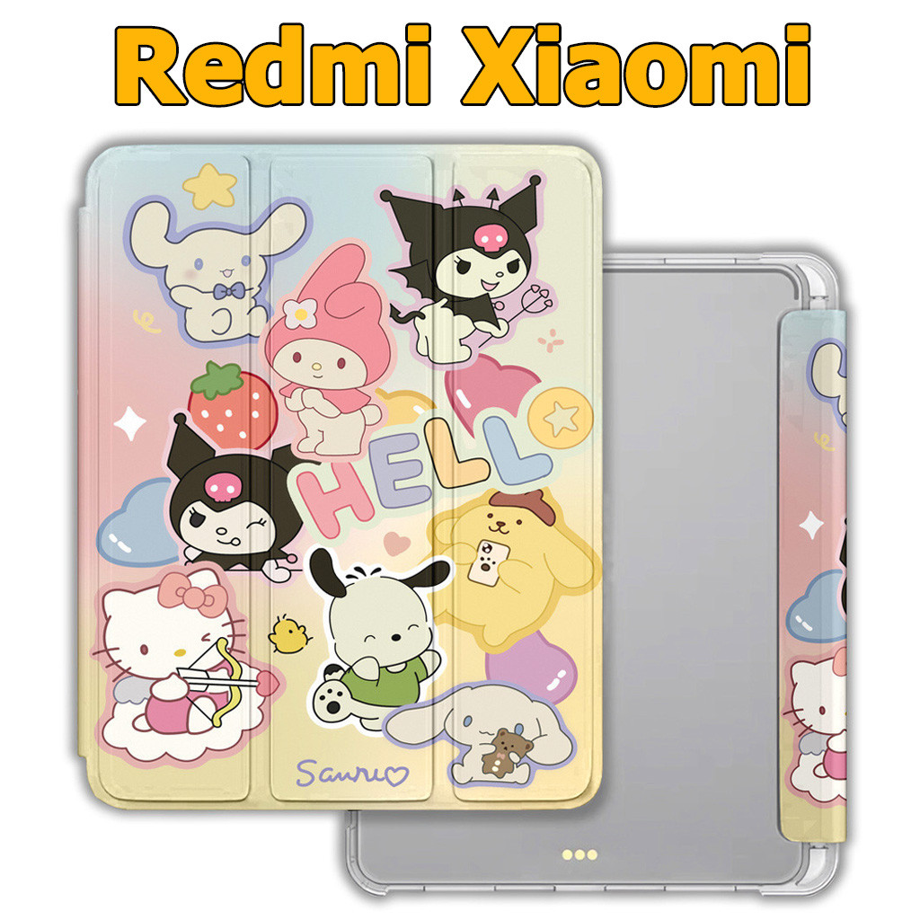 เคสฝาพับ for Redmi Pad SE 11นิ้ว เคสแท็บเล็ต for Xiaomi Pad 7 / 7Pro 11นิ้ว เสี่ยวมี่ แพด 6 / 6Pro เคส Xiaomi Pad 5 / 5Pro เคส Case Cover Clamshell Wake Up เคส Redmi
