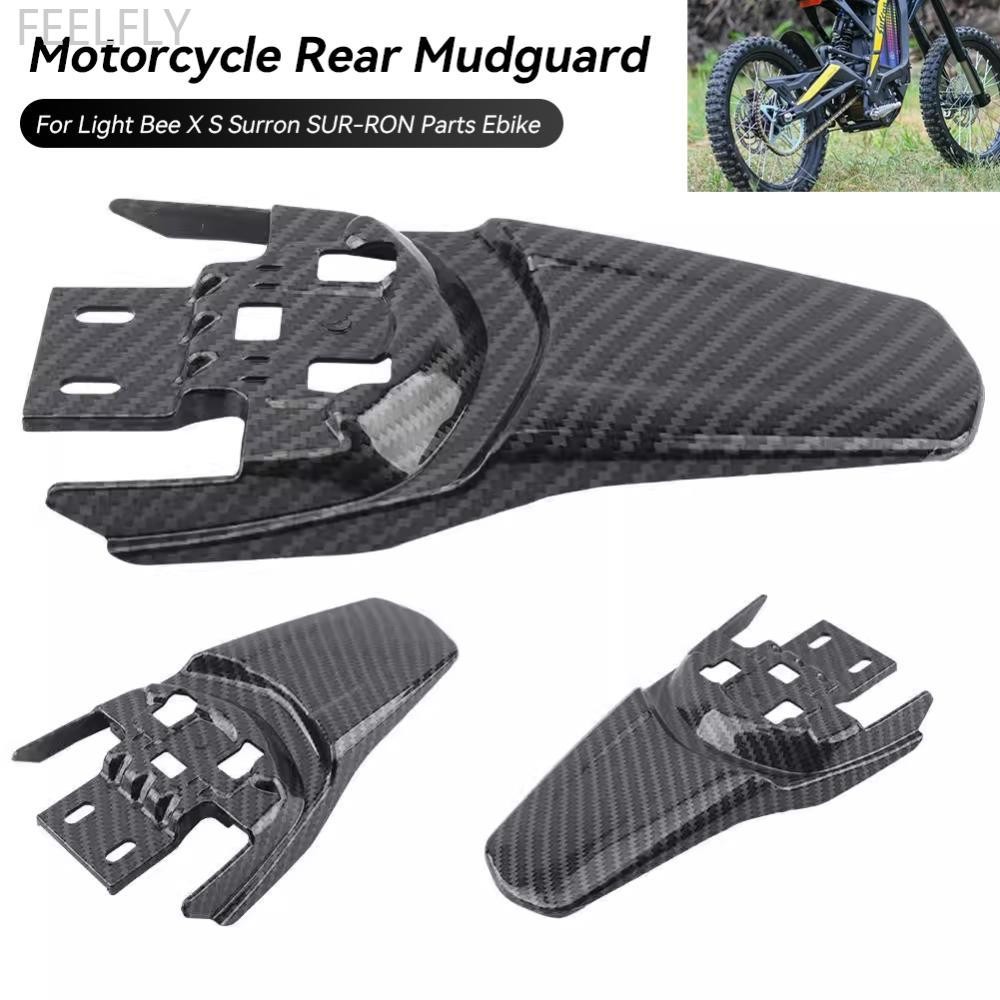Feelfly รถจักรยานยนต์ Fender Enduro Pitbike ด้านหลัง Mudguard Dirt Bike กรอบอุปกรณ์เสริมสําหรับ Light Bee XS Surron SUR-RON อะไหล่ Ebike H4W9