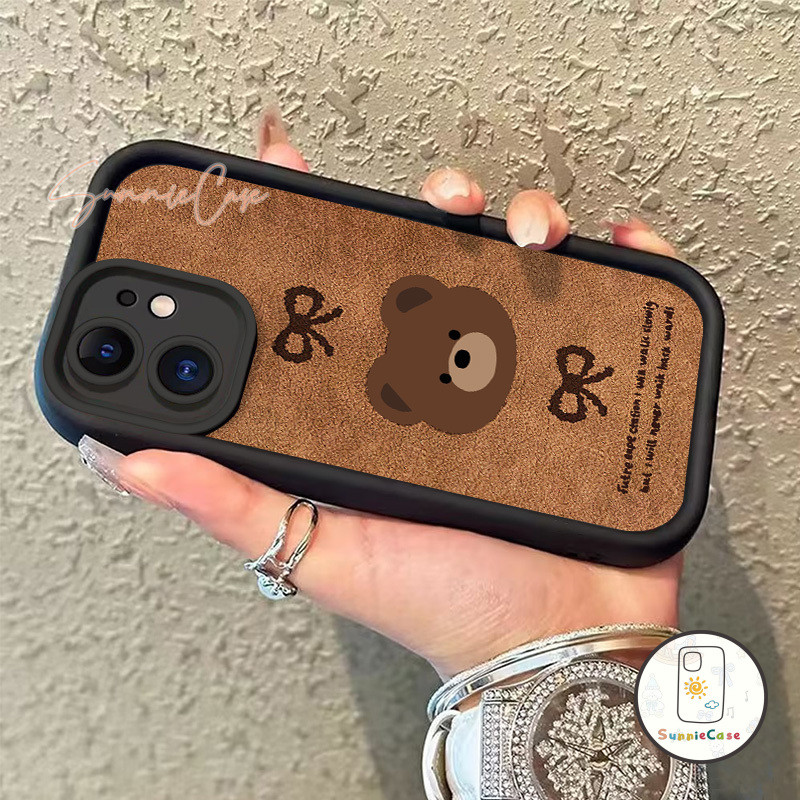 หมี สำหรับ เคส Samsung A11 A24 A05s 5G A03 A03s A15 A51 A14 A32 A05 A04 A04s A04E A13 A34 A54 A50 A53 A12 เนื้อหนัง เคส