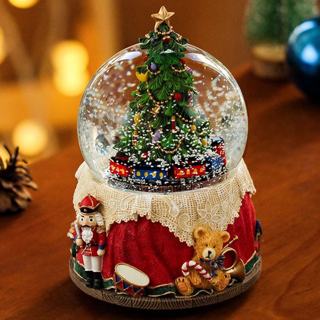 [Tachiuwa21] ตุ๊กตาต้นคริสต์มาส Snow Globe สําหรับแฟนของขวัญเด็ก