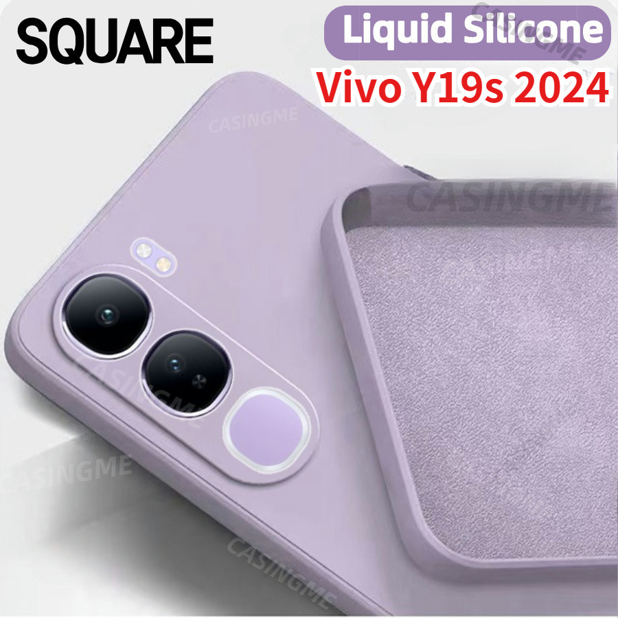 Vivo Y19s 2024 Square Liquid สําหรับ Vivo Y19s VivoY19s Y 19s Y19 S 4G 5G 2024 เคสโทรศัพท์สแควร์ซิลิ