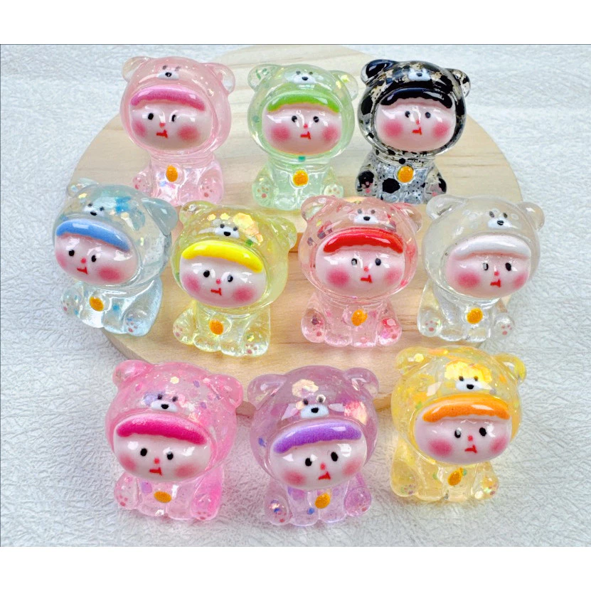 10 ชิ้นขนาดเล็ก Shinny ผลไม้เด็ก 3D เรซิ่น Charms สําหรับ DIY 1.7*1.5*1.9 ซม.(3-62)888